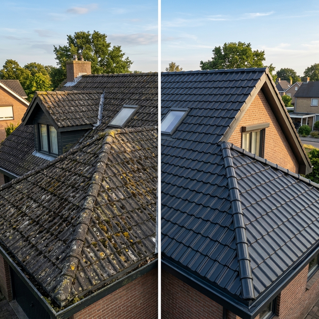 Before and After Roofing Project